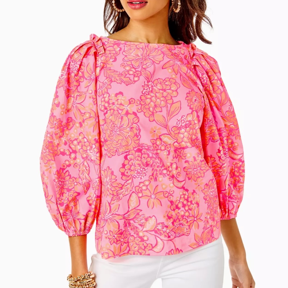 NWT Lilly Pulitzer Barbara Top in Days Bloom size XS